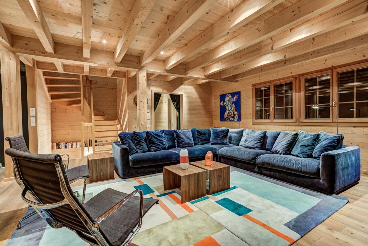 Chalet Le Chapeau La Tzoumaz Eksteriør billede
