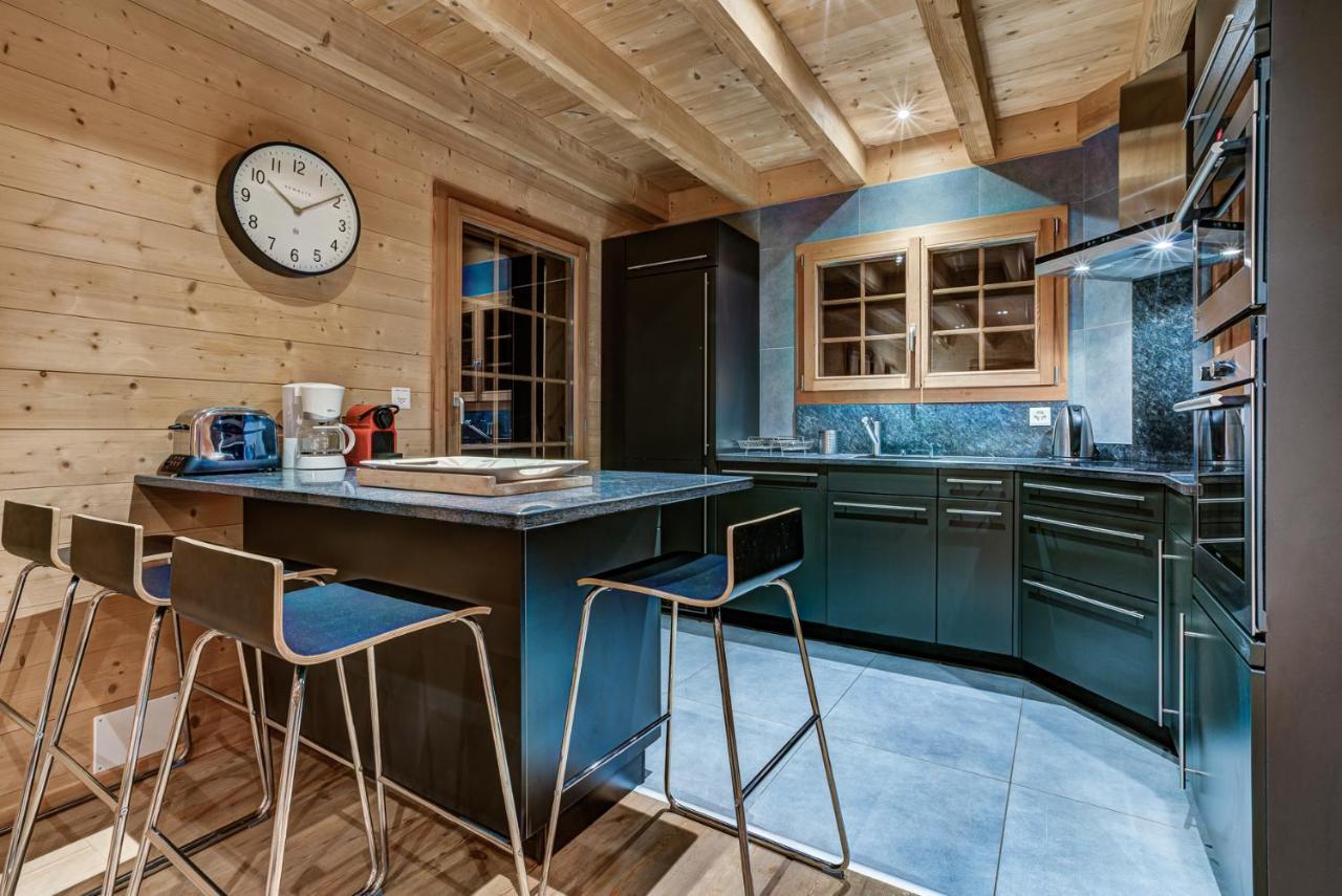 Chalet Le Chapeau La Tzoumaz Eksteriør billede