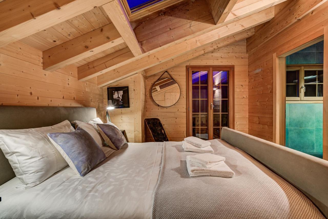 Chalet Le Chapeau La Tzoumaz Eksteriør billede