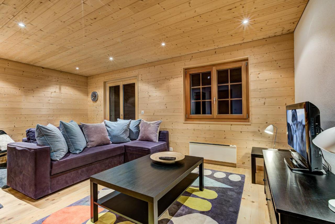 Chalet Le Chapeau La Tzoumaz Eksteriør billede